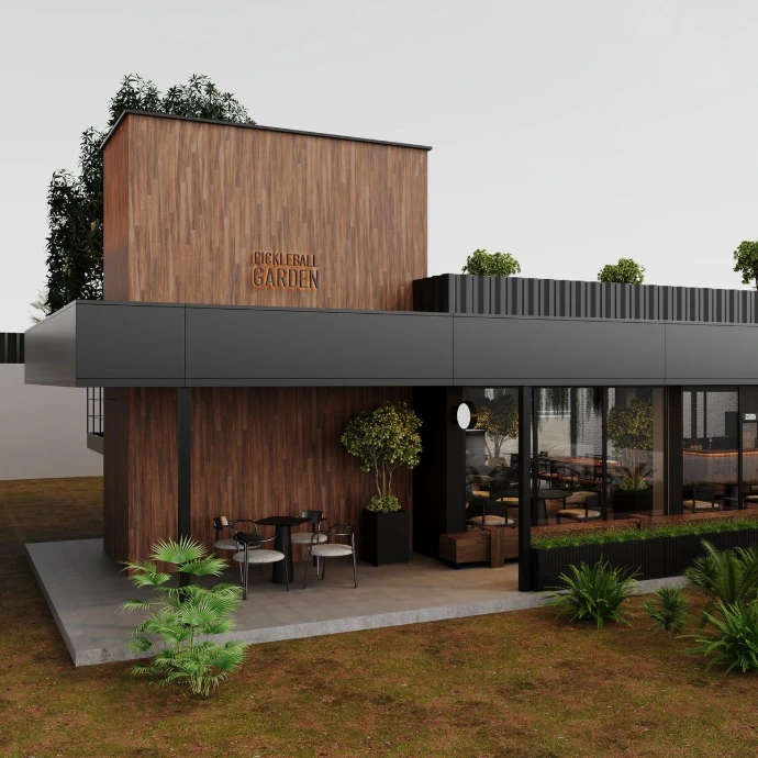 Modern metal mabati showroom design