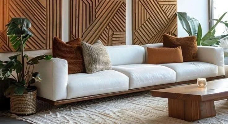 Custom sofa wooden wall decorations