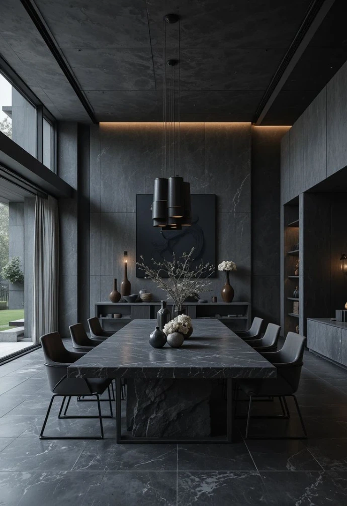 Conference space partitioning decor